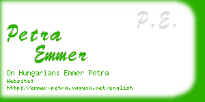 petra emmer business card